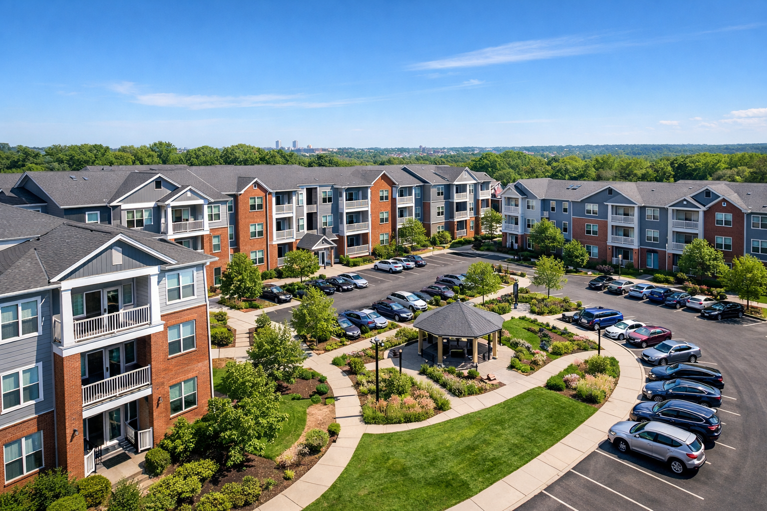 Modern affordable housing community